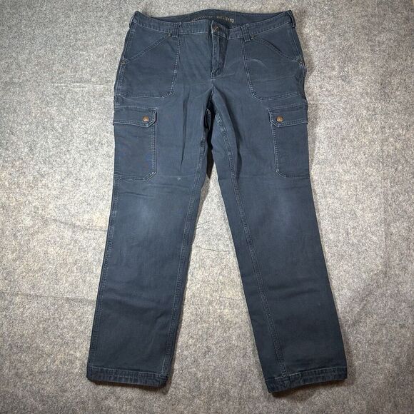 Duluth Trading Pants Women’s 16 Curve setter Waistband Cargo Carpenter Workwear - Picture 1 of 12